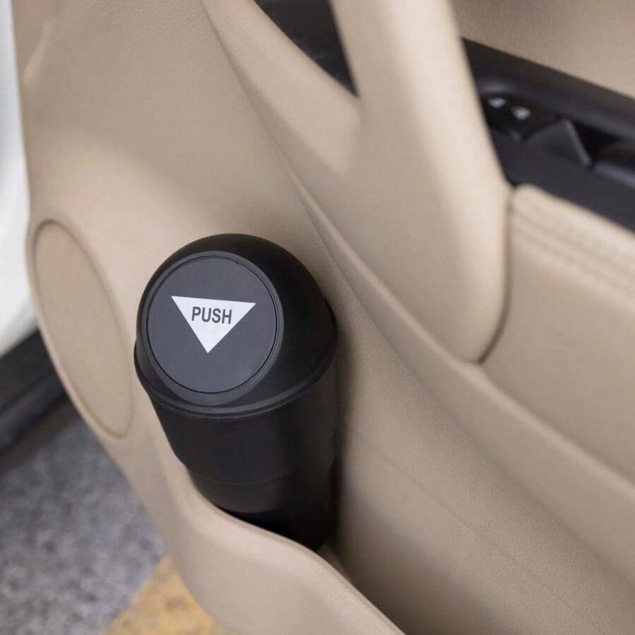 Cup Holder Trash Can, Black, Automotive Interior Accessories-New Upgrade