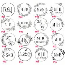 1 Stück individuelle Wachssiegel Stempel mit Griff für Hochzeitseinladungen, personalisierter Geschenk-Wachssiegel-Stempel-Set mit Initialen, individueller Logostempel, Wachssiegel-Set