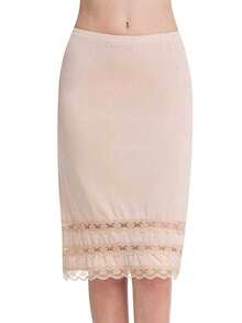 1件套女士防走光蕾丝花边半身裙衬裙