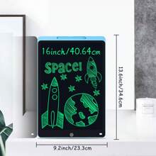 XZBB LCD-Schreibtafeln in verschiedenen Größen 8,5/10/12/16/20 Zoll, Kinderschultafel zum Zeichnen, Multifarbiges Großformat-Schreib- und Zeichenwerkzeug, kreatives Talent, Denkaufgaben für Kinder ab 3 Jahren, One-Touch Bildschirm löschen/sperren, Reise/Geburtstags/Einschulung/Weihnachtsgeschenk, zufälliger Rahmen im Blindpack