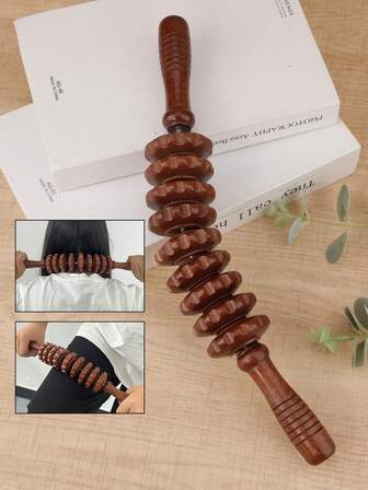 RANCAI Träterapimassagerulleverktyg, Manuell massagerullepinne för kroppsskulpturering, Lymfdränage, Cellulitmassage och trämuskelrullepinne för midja och lår, Magrullning, Skola, Tillbaka till skolan, Resor, Researtiklar, Hemtillbehör, Spa, Massageverktyg, Massage, Massageapparat, Spa