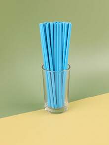 1pc/25pcs/50pcs/100pcs Single-Use Disposable Paper Straws, Straws, Suitable For Coffee Shops, Bubble Tea, And Beverages - Multicolor - View 10