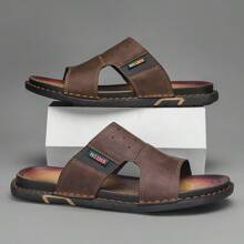 (Seleccione un tamaño talla grande grande para pies anchos) Sandalias casuales para hombres de talla grande, zapatos de playa, nuevas zapatillas de verano con suela blanda y antideslizante para uso en exteriores