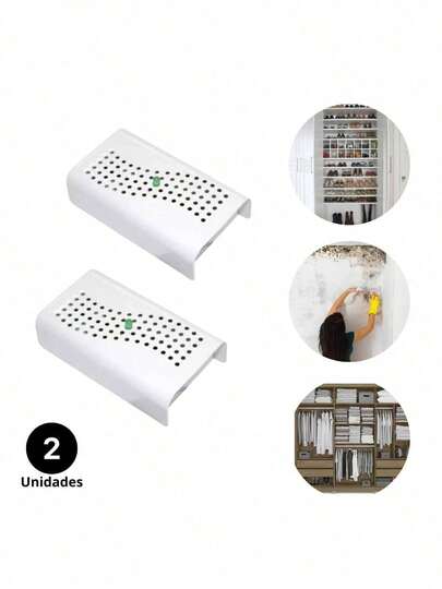 1 Peça Dispositivo Eletrônico Removedor De Umidade E Mofo Para Guarda-Roupa