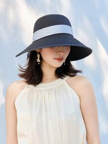 1pc Women's Spring/Summer Sun Protection Hat, Outdoor/Travel/Hiking/Fishing/Beach Simple Versatile Bucket Hat - A - View 16