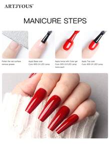 8毫升免擦洗亮面封层，高光泽，持久亮泽，适用于透明凝胶指甲油和亚克力指甲，适合家庭DIY和美甲沙龙使用。 - 無色 - 查看 5