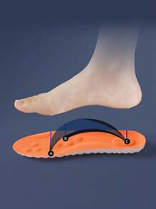 High Elastic Latex Insoles, Shock-Absorbing And Cushioning, Arch Support Sports Shoe Insoles, Breathable