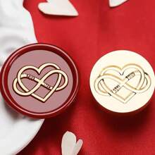 1 Stück individuelle Wachssiegel Stempel mit Griff für Hochzeitseinladungen, personalisierter Geschenk-Wachssiegel-Stempel-Set mit Initialen, individueller Logostempel, Wachssiegel-Set