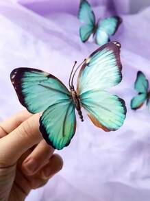 5/10 Stück neue Stoffimitationsschmetterling Haarspangen, vintage bunte lebendige Schmetterling DIY Haaraccessoires für Strand, Fotoshooting, Braut, geeignet für den täglichen Gebrauch und als Festivalgescenke, Krabbenhaarklammern, Haarspangen