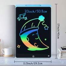 XZBB LCD-Schreibtafeln in verschiedenen Größen 8,5/10/12/16/20 Zoll, Kinderschultafel zum Zeichnen, Multifarbiges Großformat-Schreib- und Zeichenwerkzeug, kreatives Talent, Denkaufgaben für Kinder ab 3 Jahren, One-Touch Bildschirm löschen/sperren, Reise/Geburtstags/Einschulung/Weihnachtsgeschenk, zufälliger Rahmen im Blindpack