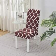 1 Stück / 4 Stücke / 6 Stücke Stretch bedruckte Stuhlbezüge, weiche und passende universelle Schreibtisch Husse, abnehmbar und waschbar Anti-Staub Spandex Stuhlschutz Abdeckung