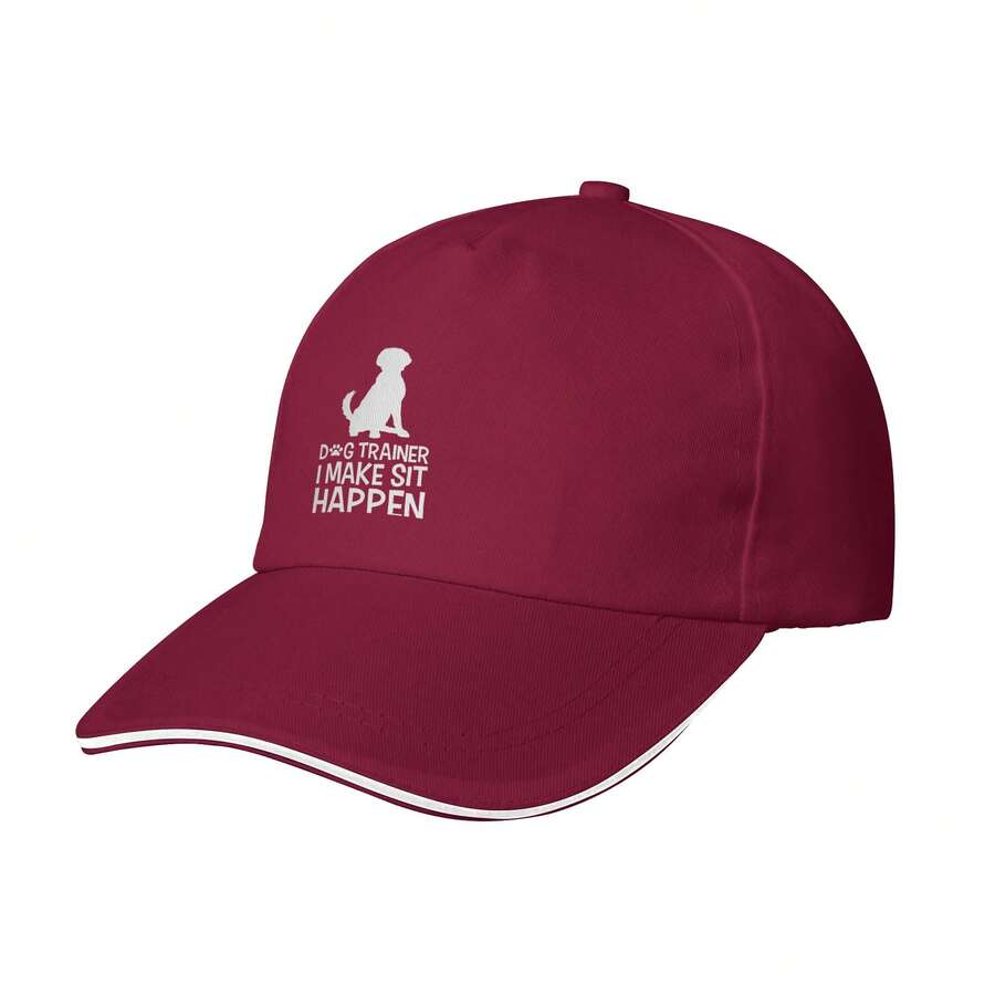 I Make Sit Happen Baseball Cap Adjustable Unisex Hat For Men Women Fashionable Sun Hat Breathable For Casual Outdoor Street Daily Wear - Red - View 1