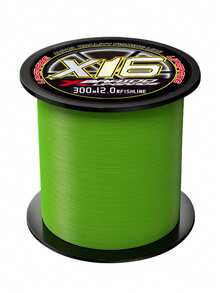 16 Strands 300m/500m Hercules Braided PE Fishing Line, Heavy Duty Abrasion Resistant Green Color Suitable For Sea Fishing And Bank Fishing
