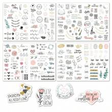 4 feuilles 230 pièces Stickers de planification de mariage, pack de stickers d'horaire de fiançailles, fournitures scolaires, rentrée scolaire