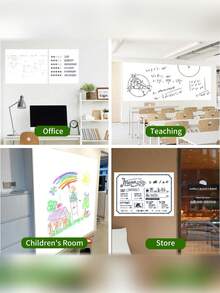 1 Roll Whiteboard Wallpaper - Wipeable, Removable, And Reusable For Writing, Drawing, And Graffiti - Perfect Decorative Solution For Office And Home Walls - White - View 9