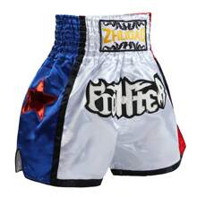 Embroidery Thai Boxing Training Shorts, Kickboxing Fighting Gear
