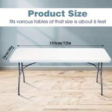 1/2pcs Stretchable Polyester Tablecloth - Washable, Wrinkle-Resistant Rectangular Table Cover, Suitable For Indoor/Outdoor Dining, Parties, Picnics And BBQs, Available In Multiple Colors - Multicolor - View 6