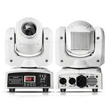 Moving Head Stage Light RGBW 25W LED Spotlight DJ Light Voice Control N/DMX 512 Control Strobe Light With Eight Patterns N/Colors Suitable For Party Disco Performances Weddings Church Theater Concert Parties Bnd Other Occasions - Phích cắm loại C của EU (220-240V) - Xem 2