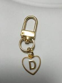 26er Buchstaben Buchstaben Schlüsselanhänger, rundkuppelförmig, zweiseitig, aus Legierung | Initiale A-Z, goldfarbenes Taschen- & Accessoire-Anhänger | Vielseitiger Karabinerverschluss Schlüsselring für Dekoration | Einzigartiges Schreibwaren, Rucksack & Kopfhörer-Taschenverschluss | Ideales Geschenk zum Geburtstag & Lernhilfe zu Halloween