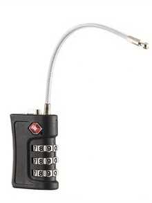 4 件装 TSA 认证行李锁，3 位数组合挂锁，优质锌合金材质，适用于旅行包、背包、储物柜，适用于旅行包、背包、储物柜等。