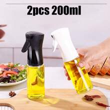 3/2/1pc Oil Spray Bottle, Kitchen Household Barbecue Olive Oil Cooking Spray Oil Atomization Fat Reduction Oil Spray Artifact, Oil Spray Dispenser Refillable Spray Bottle Outdoor Barbecue Cooking Kitchen Supplies