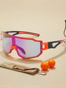 One-Piece Frameless Casual Sports Eyeglasses For Women, Suitable For Outdoor Activities Like Cycling, Hiking, Climbing, Tennis - Unisex Anti-Wind And Anti-Sand Frame
