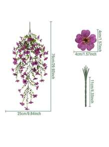 3 pièces - Fleurs artificielles d'extérieur pour décoration suspendue, décoration printanière, plantes réalistes, fleurs en soie durables résistantes à la décoloration pour porche, patio, balcon, pots de fleurs, cour, devant de porte. Fausses marguerites, œillets en soie, décorations d'intérieur extérieures résistantes aux UV non décolorées (pourpre), décoration d'automne