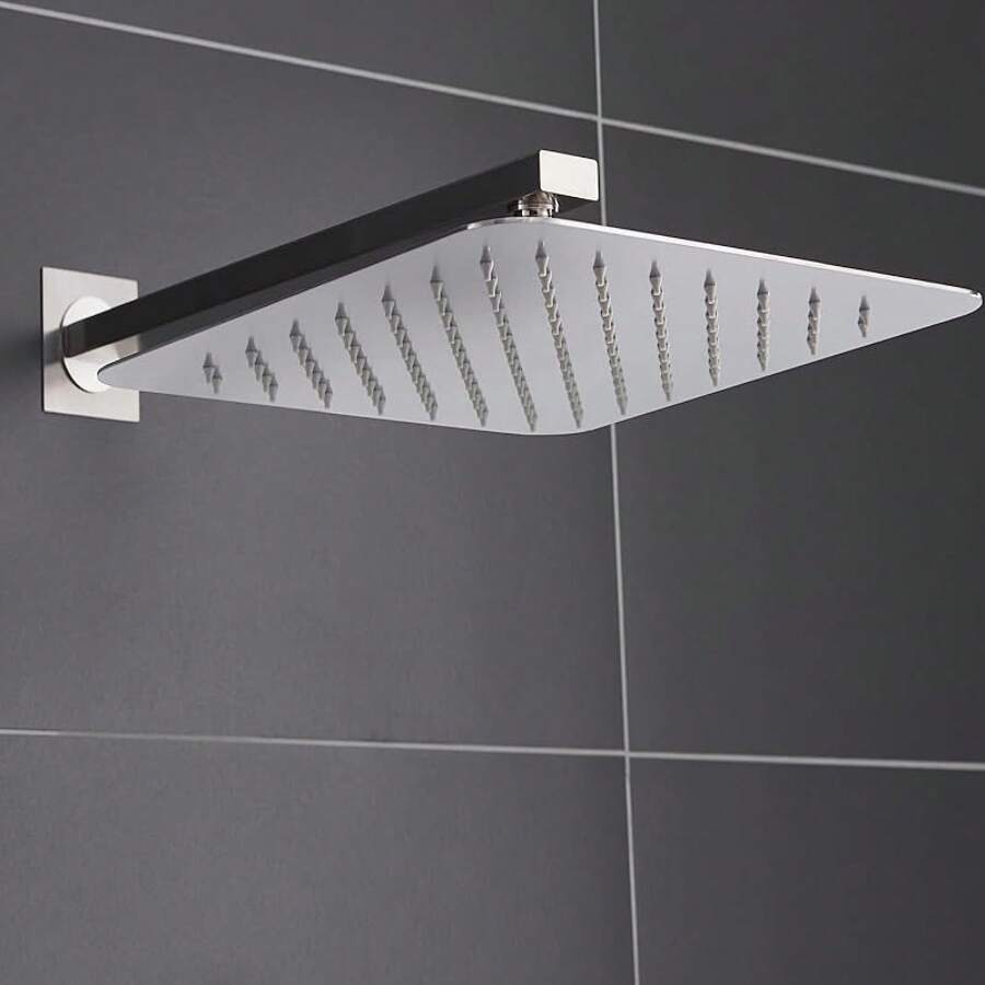 Cabezal de ducha fijo, decoración de baño de verano