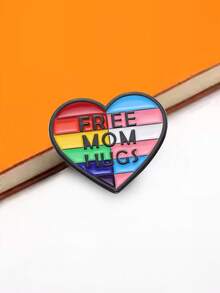 Set de 1/6 piezas de alfileres de solapa del Orgullo LGBTQ+ "Tú y yo estamos aquí", broches de joyería, diseño de corazón arcoíris personalizado para lesbianas, gays, transgénero y aliados, adecuado para ropa, camisas, corbatas, solapas de trajes, chaquetas, mochilas, accesorios escolares y de oficina, regalo de Navidad y Halloween - Multicolor - Ver 14
