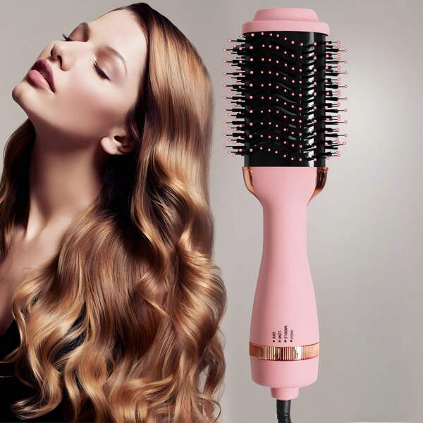 Hot Air Comb, Hair Dryer Straightener, Home Hair Straightening Curly Hair Drying Blow Drying Comb,Hot Air Brush With Aluminum Tube Comb Header,Electric Hair Comb For All Hair Types,Hair Dryer And Styler Volumizer, Hair Styling Tools, Suitable For Student Dormitory Use, Holiday Gift