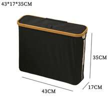 See-Through Paper Towel Storage Basket For Home Bathroom Paper Towel Sundries Storage Basket Foldable Waterproof Storage Box With Lid Bathroom Accessories - Multicolor - View 6