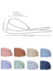 1 pieza Gorra de trabajo con bordado de mariposa de poliéster para mujeres, adecuada para médicos, enfermeras, amas de casa, antibacteriana y antipolvo, aplicable para primavera, verano, otoño e invierno