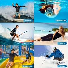 1pc Waterproof Phone Case, Touchscreen Dry Bag For Swimming, Beach, Boating, Transparent Thick Plastic Cover With Neck Strap