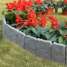 10 pezzi di recinzioni da giardino di alta qualità e spesse, adatte per cortile, prato, patio, recinzione decorativa in plastica con incastri senza scavo per prati e sentieri, facile da installare come decorazione recintata