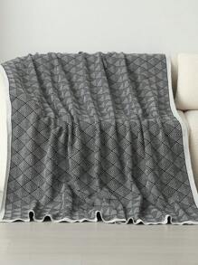 1 pezzo Coperta lavorata a maglia, coperta casual con nappe, per fare un pisolino, salotto, divano, sedia