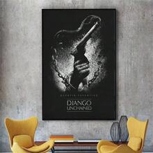 1 pièce /3 pièces Affiches d'art mural en option Cadre Pop Films classiques Django Unchained Papier peint Affiches vintage Œuvre murale, Convient pour les murs résidentiels et de dortoir, les salons et les bars, les salles à manger ou les salles de bains, la décoration de la chambre, sans cadres Haute qualité, Art sur canevas sans cadre/encadré pour intérieur/extérieur