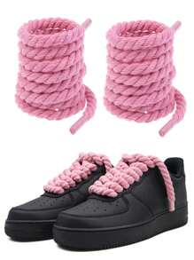 1pair Thick Rope Shoe Laces For Chunky Shoelaces Replacement Laces For Men's And Women's Shoelaces,Sneakers.Shoelaces(120cm/47.24inch)
