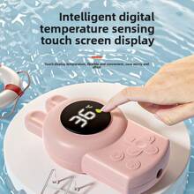 Termómetro del agua del baño del bebé (unidad Celsius), herramienta de medición de la temperatura del agua del baño del bebé con forma de animal de dibujos animados, sirve como advertencia de temperatura en el hogar