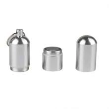 1Pc Aluminum Alloy Material, Waterproof, Anti-Fall, Portable Keychain Suitable For Storage Containers For Medicines, Toothpicks, Cigarettes And Other Valuables Multifunctional Key Pendant, Car Key Pendant