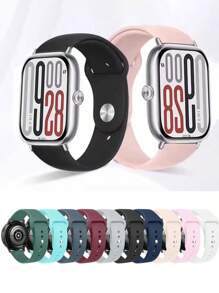20mm 22mm Silicone Unisex Watch Band Compatible With Samsung Galaxy Gear Active2 S2 Gear S3 Gt 2 HuaweiWatch GT2 42mm 46mm XiaomiWatch Amazfit GTS GTR 2e 47mm Fashionable Casual Watch Strap Soft Breathable Waterproof Weistband Adjustable Replacement Bands For Daily Wear Sport Smart Watch Accessories Gifts For Mother's Day, Father's Day, Family, Friends, And Students Returning To School