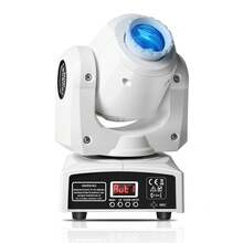 Moving Head Stage Light RGBW 25W LED Spotlight DJ Light Voice Control N/DMX 512 Control Strobe Light With Eight Patterns N/Colors Suitable For Party Disco Performances Weddings Church Theater Concert Parties Bnd Other Occasions - Phích cắm loại C của EU (220-240V) - Xem 11