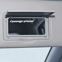 1pc Cute Letter Pattern Car Sticker, Cute Girl Passenger Princess Reflective Sticker