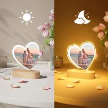 Customizable Heart-Shaped LED Photo Frame - Personalize With Your Favorite Photos And Messages, USB Powered, Ideal For Valentine's Day, Weddings, Birthdays, Anniversaries - A Romantic Gift For Couples And Loved Ones - Multicolor - View 4