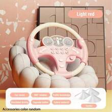Kids Steering Wheel Toy With Light And Music, Car Backseat Simulated Driving Steering Wheel Gifts Toys For Kids