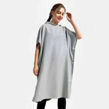 1pc Super Soft Microfiber Beach & Swimwear Hooded Robe Towel, Adult Solid Color Bathrobe, Quick Drying