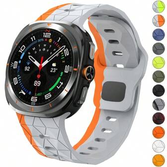 Sport Silikon Armband kompatibel mit Galaxy Watch Ultra 47mm 7 6 5 4 40/44mm Armband für Watch 6 4 Classic 43mm 47mm 5 Pro 45mm