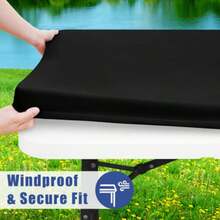 1/2pcs Stretchable Polyester Tablecloth - Washable, Wrinkle-Resistant Rectangular Table Cover, Suitable For Indoor/Outdoor Dining, Parties, Picnics And BBQs, Available In Multiple Colors - Multicolor - View 9