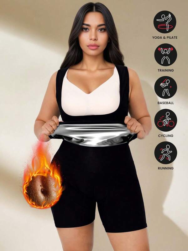 Plus Size Sports Outdoor Sweat Vest Sauna Sweat Suit For Women Sauna Shirt Shapewear Shapewear Waist Trainer Corset
