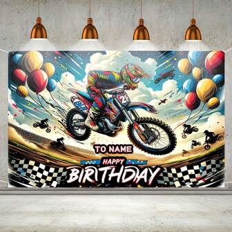 [Customized] Personalized Birthday Party Backdrop, Rainbow Race Car Theme Birthday Elegant Customized Backdrop Wall, Home Decor, Customizable DIY Pattern Party Decor Wall Hanging, No Electricity Required,Art Activities For Children