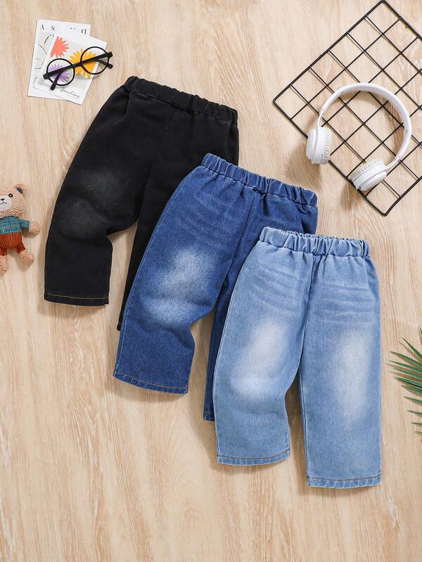 Infant & Toddler Boys' Denim Jeans, Versatile Casual Comfortable Trousers